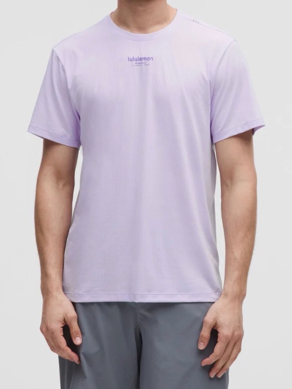 lululemon athletica Lavender Short Sleeve Crew Tee Heathered Lavender Frost